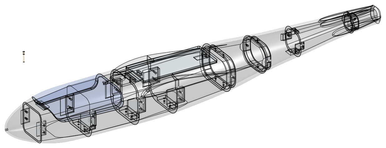 CAD of the complete modular fuselage